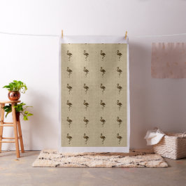 Naturals Paper Texture Flamingo Muster Stoff