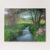 Naturangebot Elegante Blume und Stream Puzzle (Horizontal)