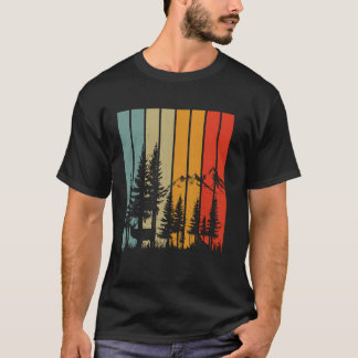 Naturbäume im Freien Naturretro-Liebhaber T-Shirt