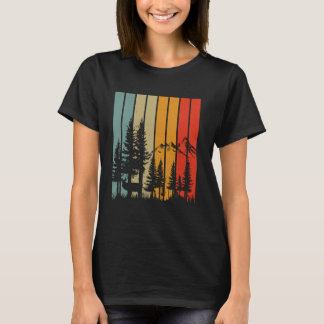 Naturbäume im Freien Naturretro-Liebhaber T-Shirt
