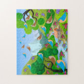 Naturbaume Vogelschutzgebiet Blume River House, Al Puzzle (Vertikal)