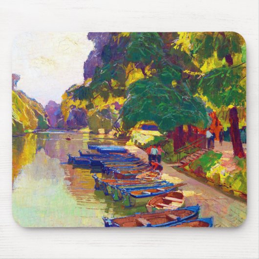 Naturbäume Wasser am Carl Moll Mousepad (Vorne)
