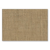 Naturbeige Tan Jute Burlap-Rustikale Kabine Hochze Tischnummer (Vorderseite)