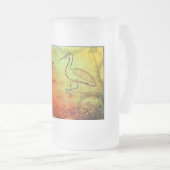 Naturbelag: Regenmilderte Enten und Krane Mattglas Bierglas (VorderseiteRechts)