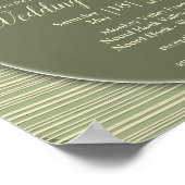 Naturbeläge und Streifen - Blume Poster (Ecke)