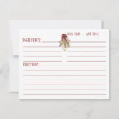 Naturberries & Bells Einladung (Rückseite)