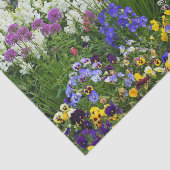 Naturblumengarten Buntes Foto Seidenpapier (Ausschnitt)