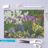 Naturblumengarten Buntes Foto Seidenpapier (Handwerk)