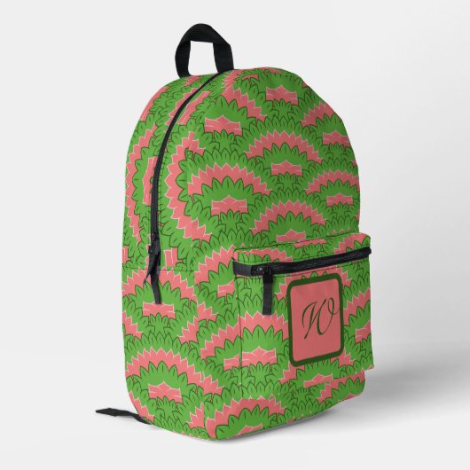 Naturbögen Bedruckter Rucksack (Rückseitige Ecke links)