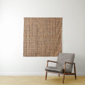 Naturbraune Burlap-Leinwand Grobgrunge Backgrou Wandteppich (Beispiel)