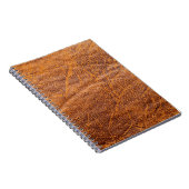Naturbraune Ledertextur, Leder, Ski Notizblock (Rechte Seite)