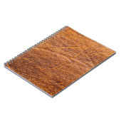 Naturbraune Ledertextur, Leder, Ski Notizblock (Linke Seite)