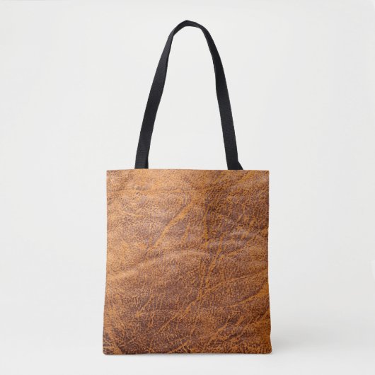 Naturbraune Ledertextur, Leder, Ski Tasche (Vorderseite)