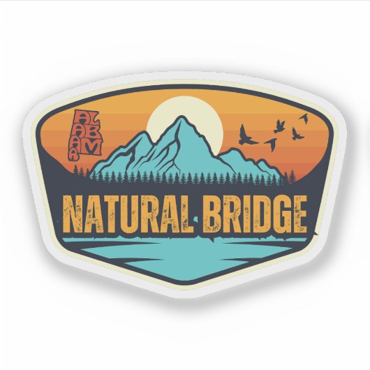 Naturbrücke, Alabama Aufkleber (Vorderseite)