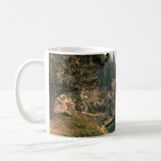 Naturbrücke, Felsenbucht Thunder, Oregon Kaffeetasse (Links)