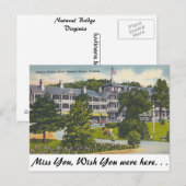 Naturbrücke, Virginia Postkarte (Vorne/Hinten)