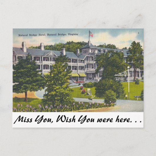 Naturbrücke, Virginia Postkarte (Vorderseite)