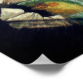 Naturbrücken mit Wassernatur Poster (Ecke)