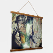 Naturbrücken mit Wassernatur Wandteppich Mit Holzrahmen (Gewinkelt)