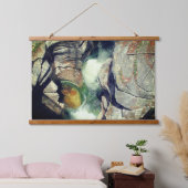 Naturbrücken mit Wassernatur Wandteppich Mit Holzrahmen (Schlafzimmer)