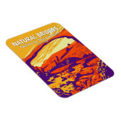 Naturbrücken Nationaldenkmal Utah Vintag Magnet (Rechte Seite)