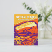 Naturbrücken Nationaldenkmal Utah Vintag Postkarte (Stehend Vorderseite)