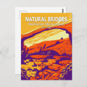 Naturbrücken Nationaldenkmal Utah Vintag Postkarte (Vorne/Hinten)