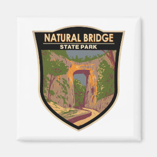 Naturbrücken Staat Park Virginia Vintag Magnet