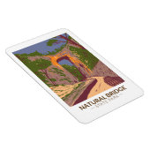 Naturbrücken Staat Park Virginia Vintag Magnet (Rechte Seite)