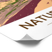 Naturbrücken Staat Park Virginia Vintag Poster (Ecke)