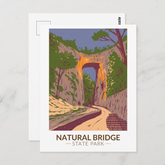 Naturbrücken Staat Park Virginia Vintag Postkarte (Vorne/Hinten)