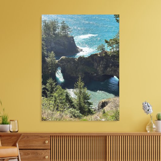 Naturbrücken - Südküste Oregon Leinwanddruck (Insitu (Wohnzimmer))
