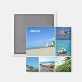 NaturCollage von San Juan, Puerto Rico Magnet (Vorderseite/Rückseite)