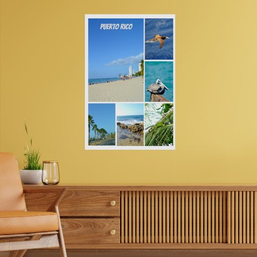 NaturCollage von San Juan, Puerto Rico Poster (Wohnzimmer 2)