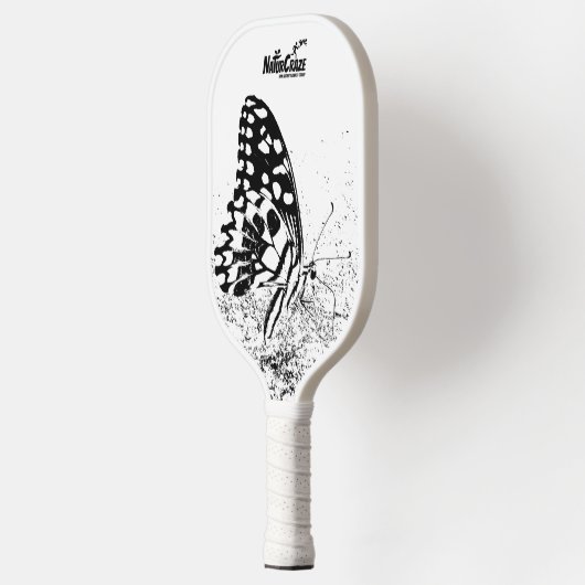 NaturCraze B&W Butterfly Paddel Pickleball Schläger (Links)