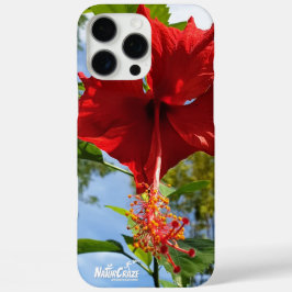 NaturCraze Roter Hibiskus Blume iPhone / iPad Gehä 16 Pro Max Hülle