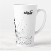 NaturCraze Schwarz-Weiß-Schmetterling Latte Tasse (Rechts)