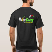 NaturCraze Weißer Schmetterling Schwarzer T - Shir T-Shirt (Rückseite)