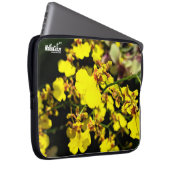 NaturCraze Yellow Orchid Blume Laptop-Sieb Laptopschutzhülle (Vorne Rechts)