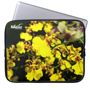 NaturCraze Yellow Orchid Blume Laptop-Sieb Laptopschutzhülle