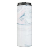 Naturdekorativer grauer und blauer Marmorstein Thermosbecher (Rückseite)