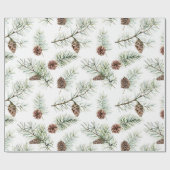 Naturdenkmalpfeifen und -zweige Weihnachten Geschenkpapier (Flach)