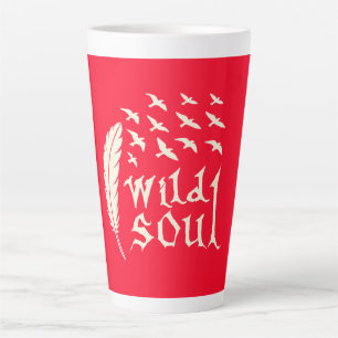 Naturdesign für Wildtiere aus Soul Feather Bird Milchtasse