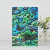 Naturdesign paua abalone Muschel Briefpapier (Stehend Vorderseite)