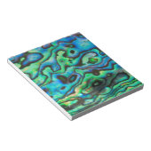Naturdesign paua abalone Muschel Notizblock (angewinkelt)