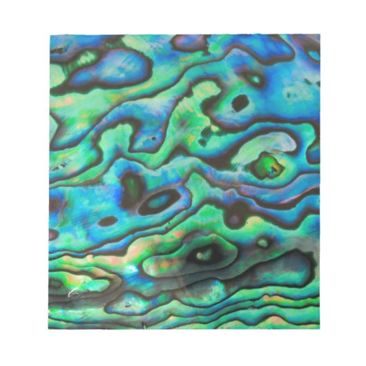 Naturdesign paua abalone Muschel Notizblock (Vorderseite)