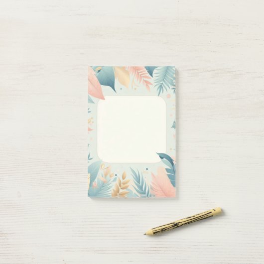 Naturdesign Post-It® Notes, 4" x 6" Post-it Klebezettel (Auf Schreibtisch)