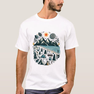 Nature Adventure Camping Travel Exploration T-Shirt