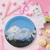 Nature Alaska Denali Landschaft Foto Pappteller (Party)