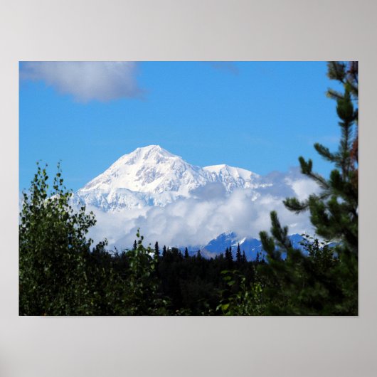 Nature Alaska Denali Landschaft Foto Poster (Vorne)